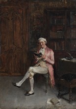 A Philosopher, 1882. Walter Gay (American, 1856-1937). Oil on panel; unframed: 38 x 27.2 cm (14