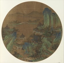 West Lake, Hangzhou, 1368-1644(?). China, early Ming dynasty (1368-1644) ?. Album leaf, ink and