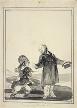 Contemptuous of the Insults; Francisco José de Goya y Lucientes, Francisco de Goya, Spanish, 1746 - 1828, about 1816 - 1820