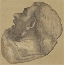 Cartoon of the Head of Saint James; Sebastiano del Piombo, Italian, about 1485 - 1547, Italy; about 1520; Black and white chalk