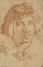 Portrait of a Young Man; Gian Lorenzo Bernini, Italian, 1598 - 1680, 1630; Red and white chalk; 33.2 x 21.9 cm