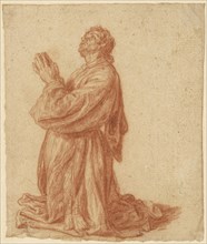 Study of a Kneeling Man; Pieter Lastman, Dutch, about 1583 - 1633, about 1625; Red chalk; 11.1 x 9.4 cm, 4 3,8 x 3 11,16 in