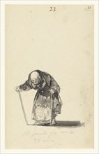 He Can No Longer at the Age of 98; Francisco José de Goya y Lucientes, Francisco de Goya, Spanish, 1746 - 1828, Spain