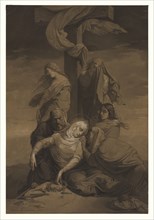 Lamentation at the Foot of the Cross; Henri Lehmann, Karl-Ernest-Rodolphe-Heinrich Salem Lehmann, French, 1814 - 1882, 1847