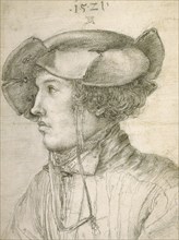 Portrait of a Young Man; Swiss; Switzerland; 1521; Black chalk; 38.1 x 28.7 cm, 15 x 11 5,16 in