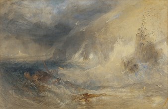 Long Ship's Lighthouse, Land's End; Joseph Mallord William Turner, British, 1775 - 1851, Great Britain; about 1834 - 1835