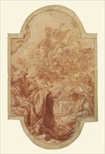Assumption of the Virgin; Volterrano, Baldassare Franceschini, Italian, 1611 - 1690, Italy; about 1664 - 1670; Red chalk