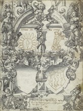 Design for a Marriage Window with the Seasons Spring and Summer; Daniel Lindtmayer, Swiss, 1552 - 1602,1607, about 1595 - 1600