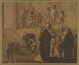 Christ Before Pilate; Nikolaus Knüpfer, Dutch, about 1603 - 1655, about 1640 - 1650; Brush and brown ink and brown wash