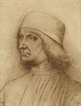Portrait of a Man; North Italian; about 1490; Pen and brown ink; 21 x 16 cm, 8 1,4 x 6 5,16 in