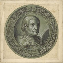 Portrait of Napoleone Orsini II; Attributed to Bernardino Capitelli, Italian, 1589 - 1639, about 1628; Pen and black ink, gray