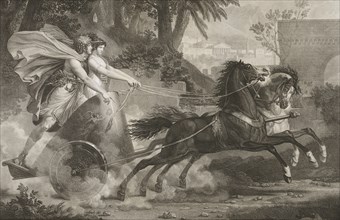 Le Retour de la Course , The Return from the Race; Jean Godefroy, French, 1765 - 1848, about 1808; Engraving; 67.5 x 93.2 cm