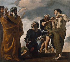Moses and the Messengers from Canaan; Giovanni Lanfranco, Italian, 1582 - 1647, 1621 - 1624; Oil on canvas; 217.8 × 246.4 cm