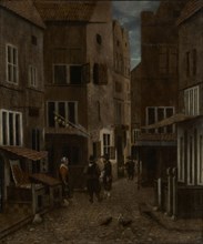 Street Scene; Jacobus Vrel, Dutch, active 1654 - 1662, about 1654 - 1662; Oil on panel; 41.3 x 34 cm, 16 1,4 x 13 3,8 in