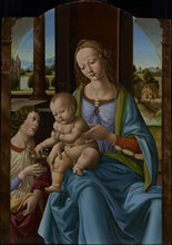 Madonna and Child; Studio of Lorenzo di Credi, Lorenzo d'Andrea d'Oderigo, Italian, Florentine, about 1456 - 1536, about 1490