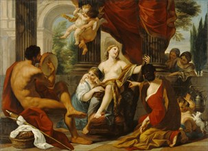 Hercules and Omphale; Luigi Garzi, Italian, Roman, 1638 - 1721, about 1700 - 1710; Oil on canvas; 97.8 × 134.6 cm