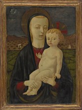 Madonna and Child; Workshop of Paolo Uccello, Italian, about 1397 - 1475, Italy; about 1470 - 1475; Tempera on panel