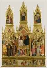 Polyptych with Coronation of the Virgin and Saints; Cenni di Francesco di Ser Cenni, Italian, Florentine, active 1369,1370