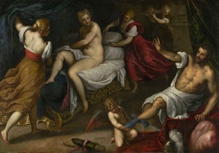 Venus and Mars; Palma il Giovane, Italian, Venetian, 1544 - 1628, about 1605 - 1609; Oil on canvas; 142.9 × 205.4 cm