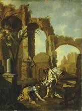 Noli Me Tangere; Alessandro Magnasco, Italian, Genoese, 1667 - 1749, 1705 - 1710; Oil on canvas; 144.8 × 109.2 cm, 57 × 43 in