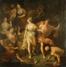 Orpheus and Eurydice; Jean Raoux, French, 1677 - 1734, about 1709; Oil on canvas; 205.7 x 203.2 cm, 81 x 80 in