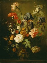 Vase of Flowers; Follower of Jan van Huysum, Dutch, 1682 - 1749, mid-18th century; Oil on canvas; 54.6 x 40.6 cm