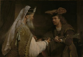 Ahimelech Giving the Sword of Goliath to David; Aert de Gelder, Dutch, 1645 - 1727, about 1680s; Oil on canvas; 91.8 × 132.4 cm