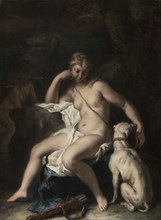 Diana and Her Dog; Sebastiano Ricci, Italian, 1659 - 1734, 1717 - 1720; Oil on canvas; 74 × 55.6 cm, 29 1,8 × 21 7,8 in