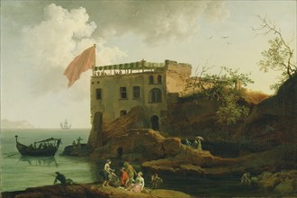 View of Gaiola; Pierre-Jacques Volaire, French, 1729 - 1799, about 1770 - 1790; Oil on canvas; 66 x 95.9 cm, 26 x 37 3,4 in