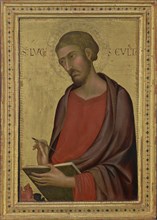 St. Luke; Simone Martini, Italian, Sienese, about 1284 - 1344, Siena, Tuscany, Italy; 1330s; Tempera and gold leaf on panel