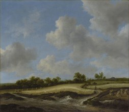 Landscape with a Wheatfield; Jacob van Ruisdael, Dutch, 1628,1629 - 1682, about late 1650s-early 1660s; Oil on canvas