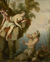Glaucus and Scylla; Laurent de La Hyre, French, 1606 - 1656, about 1640-1644; Oil on canvas; 146.4 x 118.4 cm