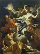 Aurora Taking Leave of Tithonus; Francesco Solimena, Italian, Neapolitan, 1657 - 1747, 1704; Oil on canvas; 201.9 x 151.8 cm