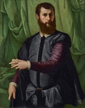Portrait of a Man; Francesco Salviati, Italian, 1510 - 1563, about 1544–1548; Oil on panel; 109.7 × 86.4 cm, 43 3,16 × 34 in