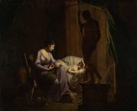 Penelope Unraveling Her Web; Joseph Wright of Derby, English, 1734 - 1797, 1783 - 1784; Oil on canvas; 106 × 131.4 cm
