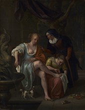 Bathsheba After the Bath; Jan Steen, Dutch, 1626 - 1679, about 1670 - 1675; Oil on panel; 57.5 × 44.5 cm, 22 5,8 × 17 1,2 in