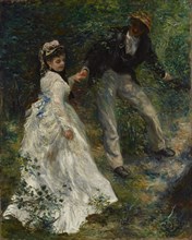 La Promenade; Pierre-Auguste Renoir, French, 1841 - 1919, France; 1870; Oil on canvas; 81.3 × 64.8 cm, 32 × 25 1,2 in