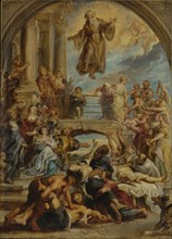 The Miracles of Saint Francis of Paola; Peter Paul Rubens, Flemish, 1577 - 1640, about 1627–1628; Oil on panel; 110.5 × 79.4 cm