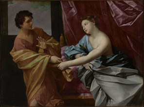 Joseph and Potiphar's Wife; Guido Reni, Italian, 1575 - 1642, Italy; about 1630; Oil on canvas; 126.4 x 170 cm