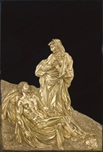 Virgin Mourning the Dead Christ; Cesare Targone, Italian, active late 16th century, Venice, Veneto, Italy; 1586 - 1587; frame