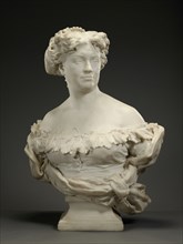 Portrait of Nadine Dumas; Jean-Baptiste Carpeaux, French, 1827 - 1875, France; 1873 - 1875; Marble; 80 x 56.5 x 38.1 cm