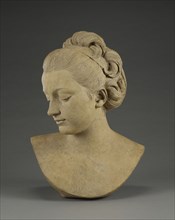 Ideal Female Head; Augustin Pajou, French, 1730 - 1809, France; 1769 - 1770; Terracotta; 43.8 × 31.1 × 13.3 cm