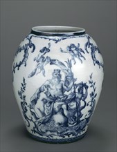 Neptune Vase; Factory of Geminiano Cozzi, Italian, Venetian, active 1764 - 1812, Venice, Veneto, Italy; vases 1769; lid modern