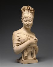 Bust of Madame Recamier; Joseph Chinard, French, 1756 - 1813, France; about 1801 - 1802; Terracotta; 63.2 x 32.4 x 24.1 cm