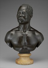 Bust of a Man; Francis Harwood, English, 1726,1727 - 1783, Florence, Tuscany, Italy; 1758; Black stone, pietra di paragone)