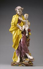 Saint Joseph with the Christ Child; Attributed to Gennaro Laudato, Italian, active in the 1790s)