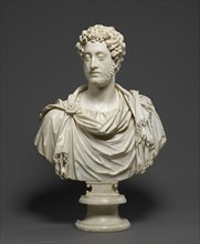 Bust of Emperor Commodus; Roman; Rome, Italy, Europe; 180 - 185; Marble; 69.9 × 61 × 22.8 cm, 92.9874 kg, 27 1,2 × 24 × 9 in