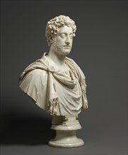 Bust of Emperor Commodus; Roman; Rome, Italy; 180 - 185; Marble; 69.9 × 61 × 22.8 cm, 92.9874 kg, 27 1,2 × 24 × 9 in., 205 lb