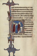 Initial C: Clerics Singing; Bute Master, Franco-Flemish, active about 1260 - 1290, Paris, written, France; illumination