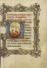 Initial D: Four Souls in Hell; Masters of Dirc van Delf, Dutch, active about 1400 - about 1410, Utrecht, probably, Netherlands